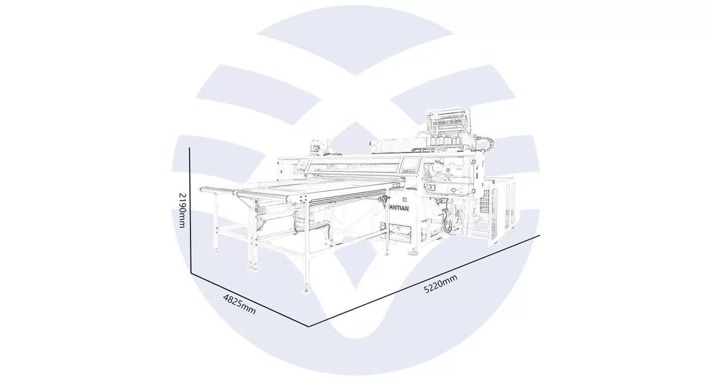 Automatic Fabric Cutting and Flanging Machine