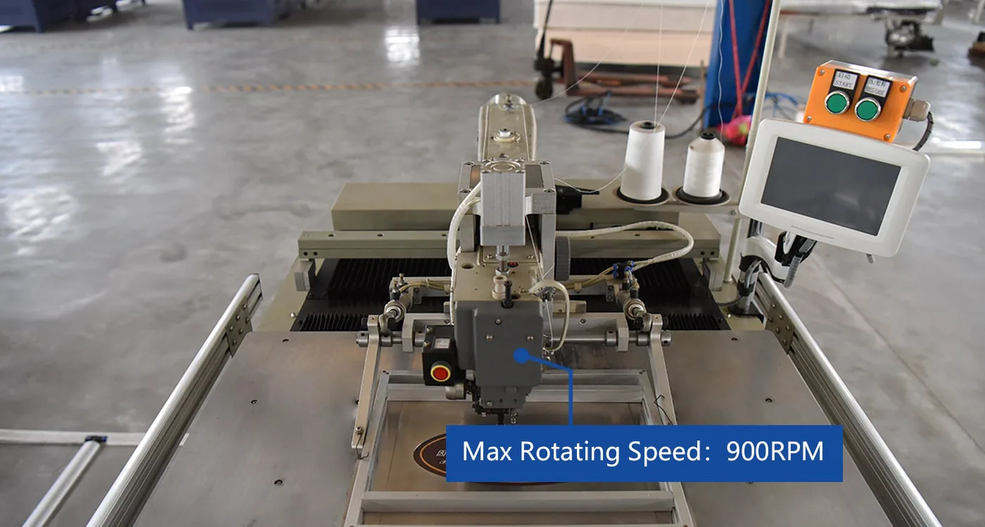 Semi-automatic Label Sewing Machine