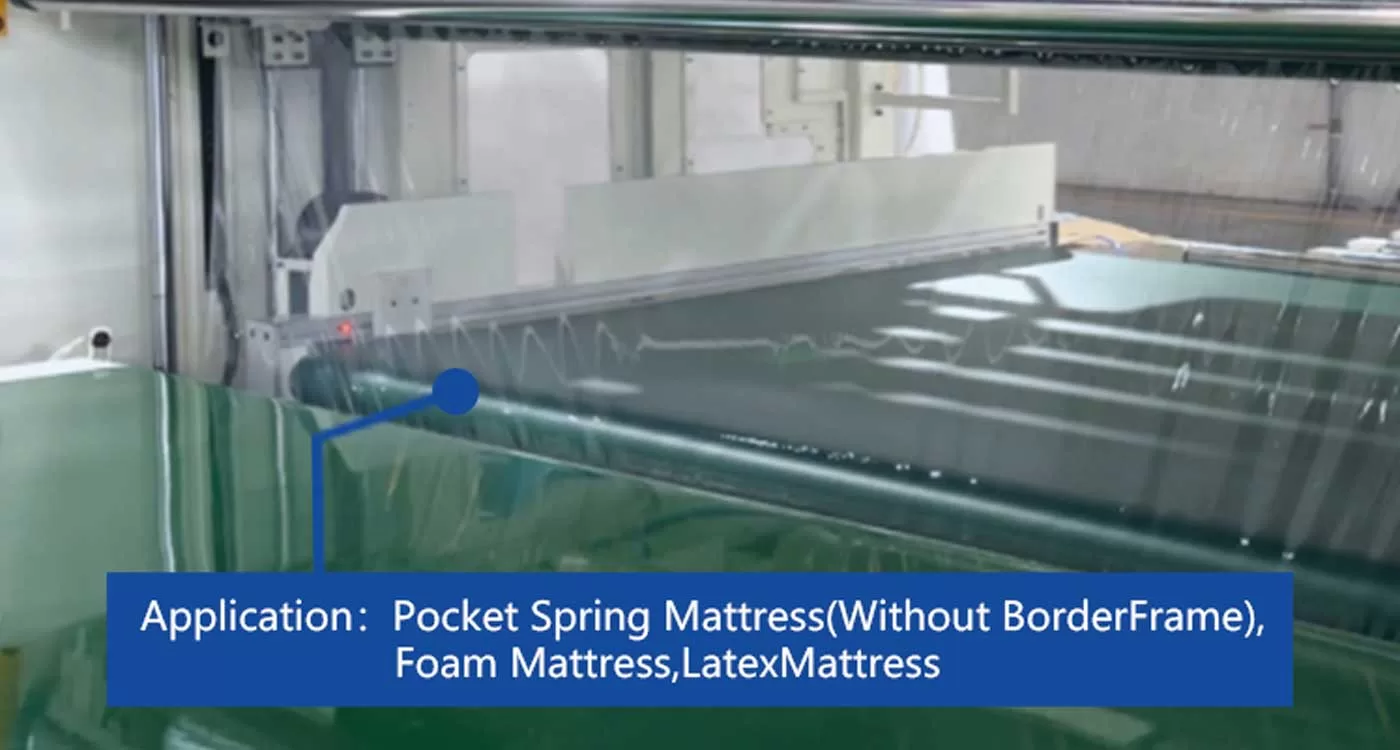 Automatic Mattress Compressing Rolling Packing Machine